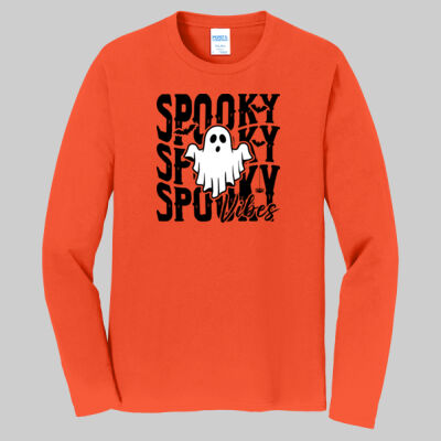 Adult Long Sleeve Shirt - Fall Holidays - Spooky Vibes Thumbnail