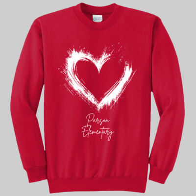 Adult Crewneck - Spring - Valentine's Heart Thumbnail