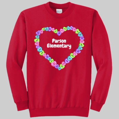 Adult Crewneck - Spring - Candy Hearts Thumbnail